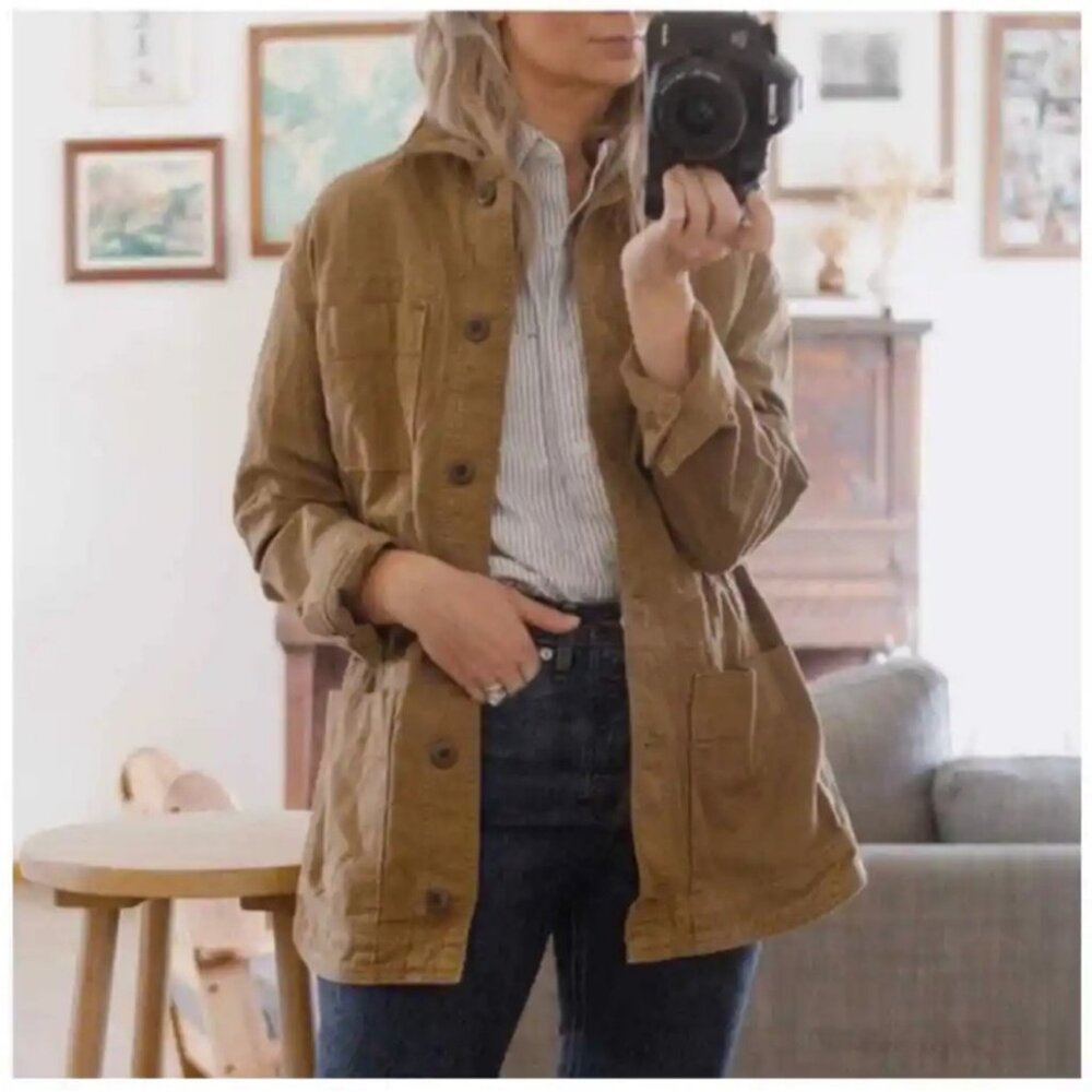 Everlane cargo jacket cinch waist